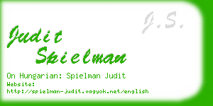 judit spielman business card